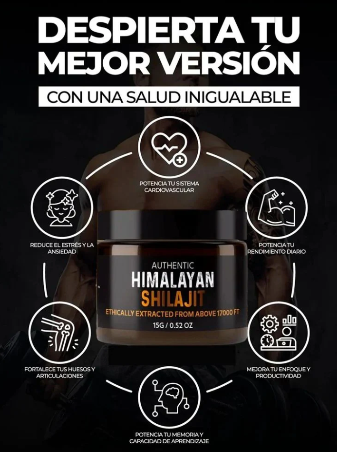 🌄💥 Shilajit Himalaya: Poder Natural para tu Cuerpo y Mente 🌿🌟 + ¡Envío Gratis! 📦